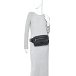 Soft GG Supreme Monogram Web Belt Bag Black Grey