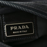 Nylon Flat Messenger Bag Black