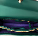 Calfskin Serpenti Forever Shoulder Bag Emerald Green