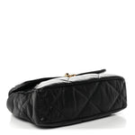 Goatskin Quilted Large Chanel 19 Flap Black