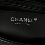 Lambskin Quilted Mini Top Handle Rectangular Flap So Black