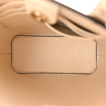 Pebbled Calfskin Rockstud North South Crossbody Bag Light Ivory