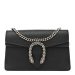 Dollar Calfskin Crystal Super Mini Dionysus Shoulder Bag Black
