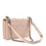 Grained Calfskin Medium Diorama Flap Bag Nude