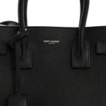 Grained Calfskin Baby Sac De Jour Black