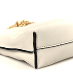 Calfskin Nano Flamenco Knot Clutch Soft White