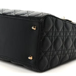 Lambskin Cannage Medium Lady Dior Black