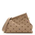 Flannel Karligraphy Embroidered Medium Fendi First Camel