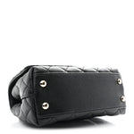 Caviar Quilted Extra Mini Coco Handle Flap Black