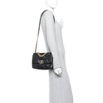 Lambskin Quilted Medium Chanel 19 Flap Black