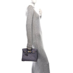 Ostrich Birkin 25 Gris Agate