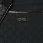Monogram Flat Messenger Bag Black