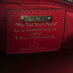 Canvas Jacquard Calfskin 100 Centennial Music Small Tote Bag Ivory Red