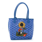 Goyardine Reversible Mini Anjou Sky Blue