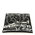 Agneau Arena Graffiti Medium Crush Chain Bag Black White