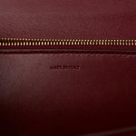Box Calfskin Medium Classic Box Flap Bag Burgundy