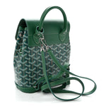Goyardine Calfskin Mini Alpin Backpack Green