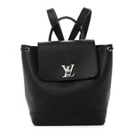 Calfskin Lockme Backpack Black