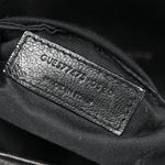 Lambskin Quilted Medium Loulou Puffer Monogram Chain Satchel Black