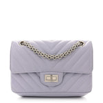 Aged Calfskin Chevron Quilted 2.55 Reissue Mini Flap Light Purple