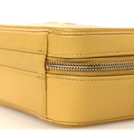 Caviar Quilted Small CC Filigree Vanity Case Yellow