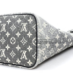 Denim Monogram Jacquard Neverfull MM Grey