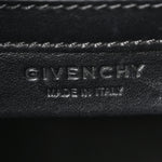 Calfskin Mini Pandora Box Logo Strap Crossbody Bag Black