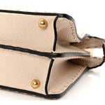 Cuoio Roma Sellerissima Nappa Sintetica Tape Stitch Small Peekaboo I SEE U Satchel Camelia