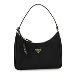 Tessuto Nylon Saffiano Mini Re-Edition 2005 Bag Black