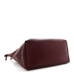 Grained Calfskin Duffle Bag Burgundy