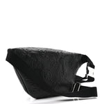 Calfskin GG Tennis Embossed Belt Bag Black
