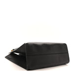 Polished Saddle Calfskin Alexia Bag Black