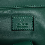 GG Supreme Monogram Snakeskin Ophidia Double Buckle Backpack Brown Green