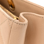 Caviar Quilted Grand Shopping Tote GST Beige Clair