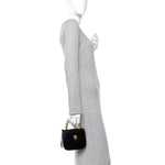 Patent Mini La Medusa Bag Black