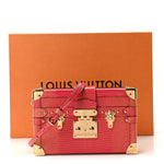 Metalic Lizard Petite Malle Pink