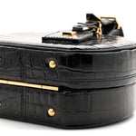 Crocodile Petite Boite Chapeau Black
