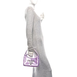 Paillettes Sequin Mini Re-Edition 2000 Bag Lilium Black