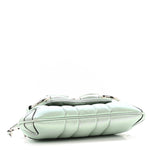 Iridescent Nappa Vertical Matelasse Small Maxi Horsebit Chain Shoulder Bag Iridescent Salvy Green