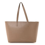 Saffiano Small Zip Tote Beige