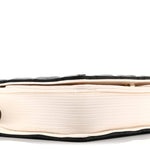 Lambskin Quilted Book Wallet On Chain WOC Black