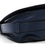 Calfskin Medium Marcie Round Crossbody Bag Navy