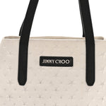 Grained Calfskin Embossed Star Small Sofia Tote Chalk