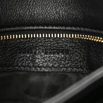 Roxy Calfskin Web Medium Studded Blondie Shoulder Flap Bag Black
