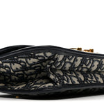 Oblique Small DiorAddict Flap Bag Navy Blue