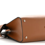 Smooth Calfskin Small Horizon Satchel Caramel