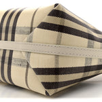 Coated Canvas Vintage Check Calfskin Mini Highlands Shoulder Bag Light Beige