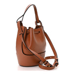 Calfskin Mini Balloon Bucket Bag Tan