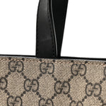 Soft GG Supreme Monogram Web Vertical Tote Black