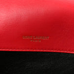 Lambskin Matelasse Chevron Monogram Medium Sulpice Bag Red